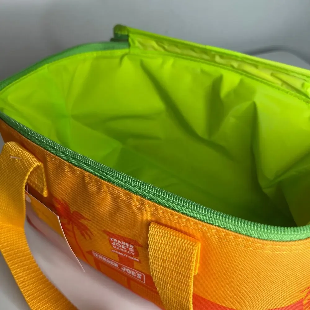 SET of 3 — Trader Joe’s Mini Insulated Cooler Bags Striped Blue Green Orange NWT